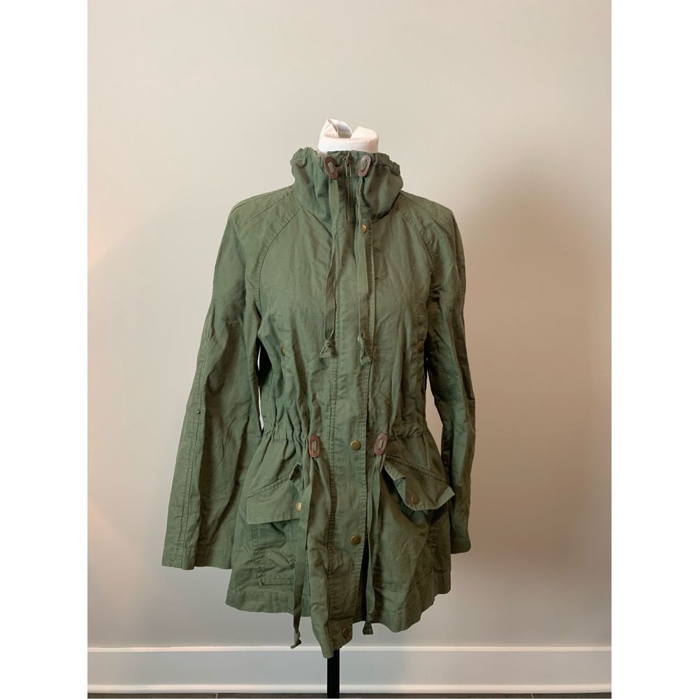 Olive Utility Jacket - Picture 2 of 4